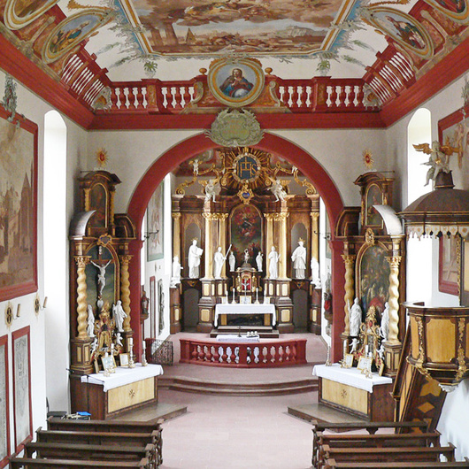 Innenansicht Wallfahrtskirche Himmelthal